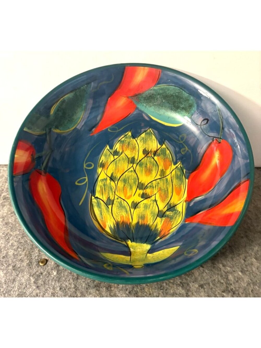 Certified International 9.25" Provence Bowl Artichoke Designed by Linda Montgome